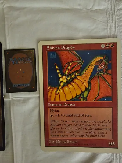 Shivan Dragon + Chaos Orb — Official Oversized Cards (3)