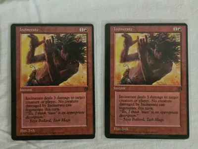 Incinerate ×2 — DCI Legend Membership Promo — 1994–1996 (1)